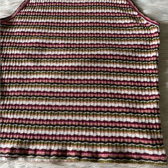 American Eagle Striped Ribbed Halter Top in Multicolor - Picture 6 of 8